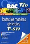 Objectif Terminale STI : Toutes les m...