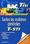 Objectif Terminale STI : Toutes les mati�res g�n�rales
