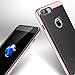 iPhone 7 Plus Case, Kaptron Coated Leather Texture TPU Back with Coated Hard PC Bumper, Durable and Stylish Case for Apple iPhone 7 Plus (2016) (Rose Gold)