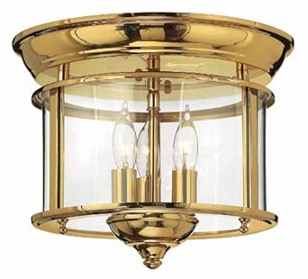 Hinkley Lighting 3473PB Semi-Flush Ceiling Fixture from the Gentry
