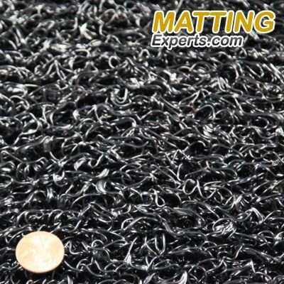 Shower, Pool, Bathroom VinLoop mat. Drains water size 4' x 4' Black
