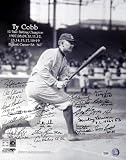 Batting Champions Multi Signed Autographed/Hand Signed 16x20 Ty Cobb Batting Photo (20 Signatures) K