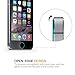 HIPPOX iPhone 5S Screen Protector, iPhone SE Screen Protector [2-Pack] [Tempered Glass] 0.2mm Ballistic Glass Work with iPhone 5S / SE / 5C / 5 and Protective Case