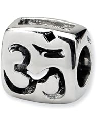 Sterling Silver Om Symbol Charm Bead Fits Pandora Chamilia Biagi Bracelet