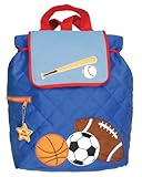 Stephen Joseph Boys 2-7 Boy's Quilted Backpack, Sports, One Size