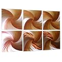6 Pc Rust Spirals Wall Graphic