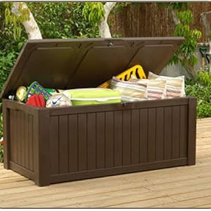 150 Gallon Deck Box for Storage and Sitting by 