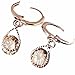Julycoffee 18k Gold Plated Champagne Crystal Dangle Earrings Jewelry Bb1966