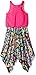 Derek Heart Girls' Big Racer Back Handerchief Hem Dress