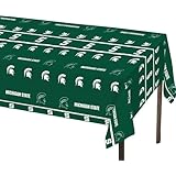 Creative Converting Michigan State Spartans Plastic Banquet Table Cover