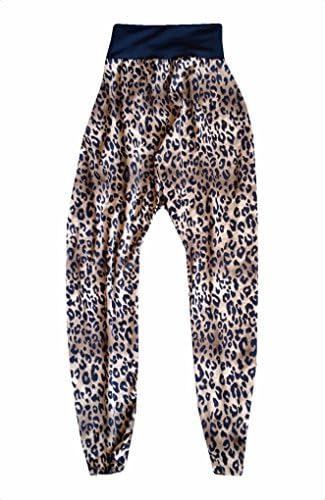 Harem Style Hip-Hop Dance Pants - Leopard/Black