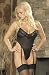 How To Measure Bra Sizes : Silk knit teddy with black lace on top and crotch area. Garters attached. by Magic Silk