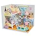 Cuteroom Wood Dollhouse Miniature Kit DIY Doll House Room with Furniture Cover Toy Artwork Gift- Young Memory