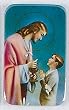 Religious Magnet - First Holy Communion - Boy - 1and 3/4"x2and3/4" - A Cromo NB (Milano, Italy) protected by a mylar film