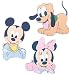 Dinico 0035362031 - Mickey Baby, Wandfigurenset 3-teilig