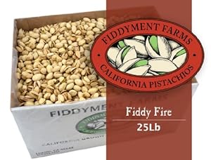 25 Lbs Fiddy Fire In-shell Pistachios
