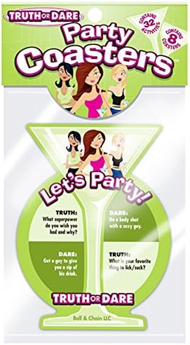 Truth Or Dare Party Coasters - 8 Count