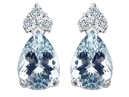 Genuine Aquamarine Earrings LIFETIME WARRANTY