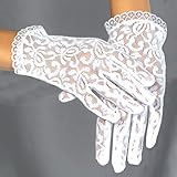 Lace Sretch White Girl Gloves
