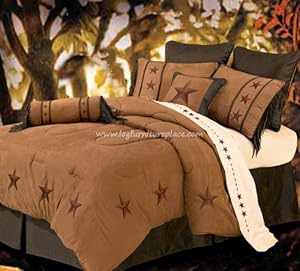 Tan Laredo Western Star Comforter Set