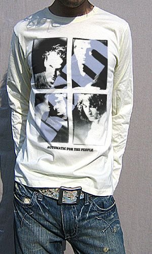 実力とカッコよさを兼ね備えてます。 ブリティッシュロック界の巨匠R.E.M. カートコバーンも傾倒していたバンド ロングスリーブ Tシャツ (S, SHERBETYELLOW)