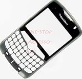 -- New Titanium CDMA RIM Blackberry Curve 8330 Original OEM Faceplate with LCD Plastic Lens