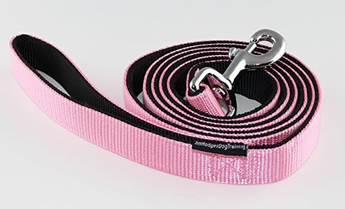 Introductory Offer 60% Off - Premium Quality Double Layered Nylon Dog Leash - 6 Feet x 1 Inch - Great Lead for Walking, Training and Hiking with your Dog or Puppy - Pink