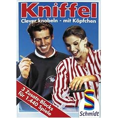 Schmidt Spiele - Kniffelblock, 3 Zusatz-Blocks f�r 1440 Spiele