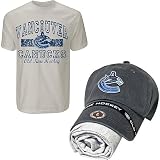 Old Time Hockey Vancouver Canucks Adjustable Hat & T-shirt Combo