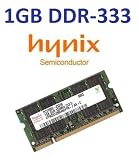 Produkt-Bild: Hynix original 1 GB 200 pin SO-DIMM DDR-333 PC-2700 64Mx8x16 double side  (HYMD512M646DFP8-J) f&uuml;r NOTEBOOKS