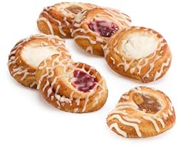 Otis Spunkmeyer Pastires, Demi Variety Danish (48-Apple Cinnamon, 24-Raspberry, 24-Cheese), 96-Count Danishes