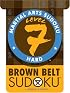 Martial Arts Sudoku Level 7: Brown Belt Sudoku (Martial Arts Sudoku)
