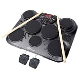 electronic drums Pyle Pro PTED01 Electronic Table Digital Drum Kit Top w 7 Pad Digital Drum Kit Electronics electronic drums