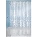 InterDesign Fiore Eva Shower Curtain, White, 72-Inch by 72-Inch