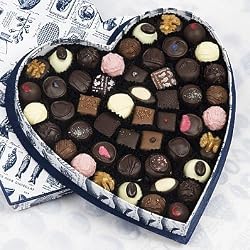 Rococo Heart Box no. 4 with mixed chocolates