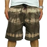 GURAMICCI O~` Tie Dye Short ^C_C V[gpc GM1003-9A-BRN Y BRN