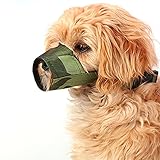 FUNOC® Nylon Pet Dog Safety Muzzle No Bite No Bark No Wrong Eating Dog Masks (Camouflage)