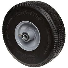 RWM Casters SF1 10" Diameter Maintenance Free Solid Foam Hand Truck Wheel, 3" Width, 5/8" Axle