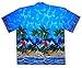 Funky Hawaiian Shirt, Parrot, Blue, L