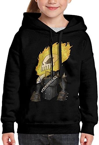 OU KARRI Ghost Rider 2007 Superhero Film Hoodies For Girls Youth Sweatshirt X-Large