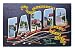 Vintage Postcard Greetings From Fargo North Dakota Big Letter