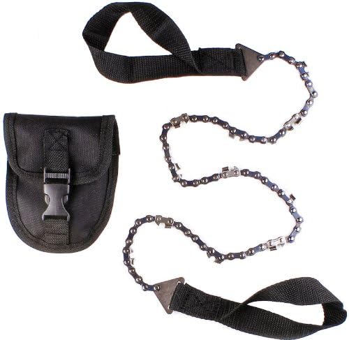 survivalTOUGH- Survival Pocket Chainsaw with Pouch (24-Inch, 36-Inch, and 48-Inch Options)