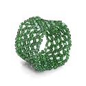 Glass Beads and Elastic Green Bracelet "No Glass Ceiling Bracelet [Green]" -Fair Trade Gifts