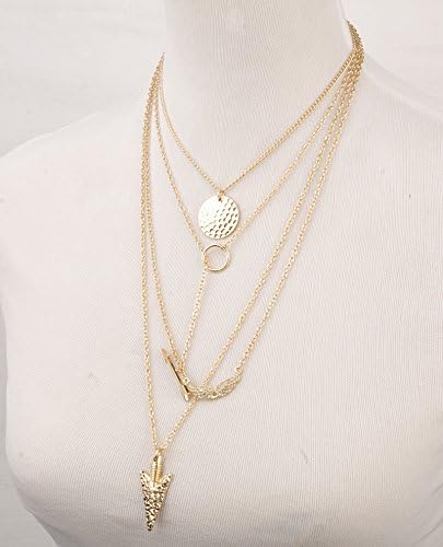 2014 Angel Wings Arrow Necklace (Photo Color)