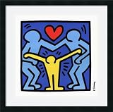 Untitled (Logo Against Family Violence), 1989 Framed Print by Keith Haring Framed