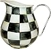 MacKenzie-Childs Enamel Pitcher-Courtly Check