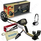 Fisher F5 Coins Gold Metal Detector W/10" Elliptical Search Coil, Pinpointer, Headphones, Finds Apron, Digging Trowel