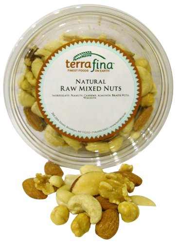 Terrafina Natural Raw Mixed Nuts, 9-Ounce Containers (Pack of 12)