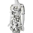 Ashley Brand Junior Floral Print Babydoll Dress