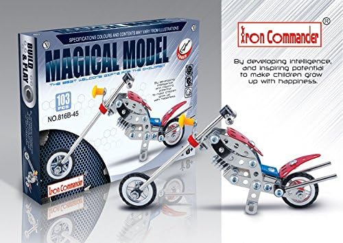 Magical Model DIY Intellectual Development Stainless Alloy Assembled Chopper Toy 103 Pieces